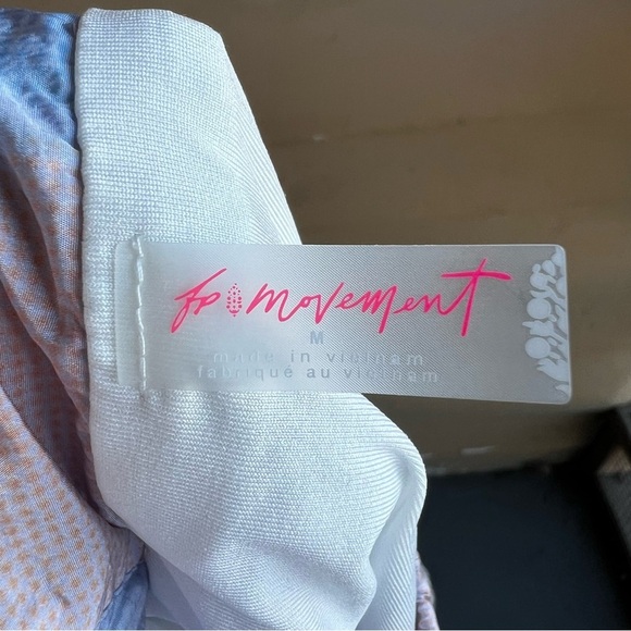 Free People Movement The Way Home Pink Blue Orange Aura Running Shorts SZ M - Picture 6 of 6